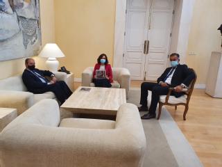 Celso Rodríguez Padrón presenta la Memoria 2019 del TSJ de Madrid a la presidenta de la Comunidad de Madrid